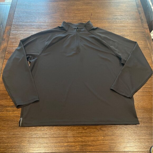 Rhone Men's Sz XXL Black Session 1/4 Zip Pullover Top Long Sleeve Performance - Picture 1 of 9